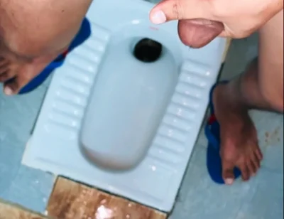 Desi Village Boy Cum Desi Bathroom