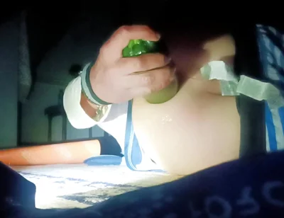 A Thin Young Man Opens His Anus Alone