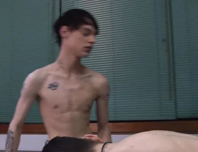 Bareback Business Twink Threeway Fuck