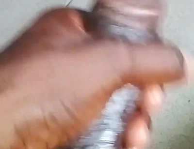 Stroking My BBC Hard Till I Cum
