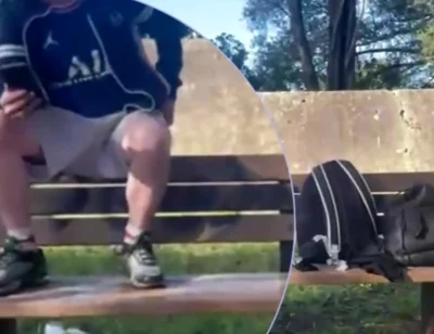 Amateur Boy Lost a Bet and Had to Expose and Touch His Cock in a Park