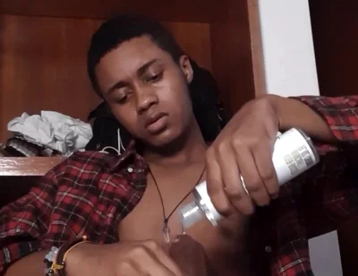 Horny BBC Guy Stroking Until Explosive Load in His Room - Face Visible