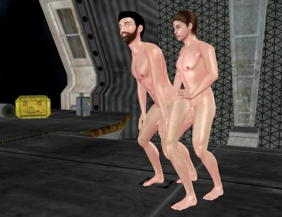 Animated 3D Gay Cartoon Porn - Man Fisting Ass Then Standing Fuck in Space Station