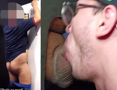 Straight, Married and Uncut App Driver Was Near Gloryhole and Decided to Relieve Himself!