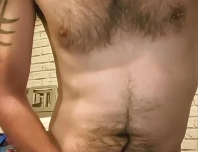 Big Dick Wanking and Smoking Topless