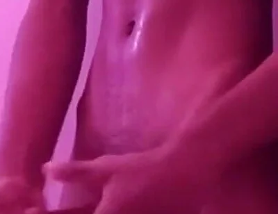 Risky BBC in Neighbor’s Bathroom - Covered in Lube & Spit Intense Stroking