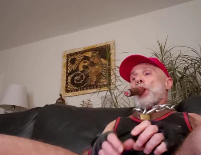 Cigardad on His Couch