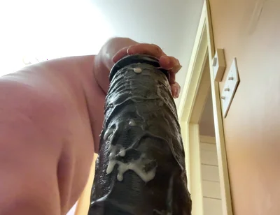 Massive huge dildo up my ass