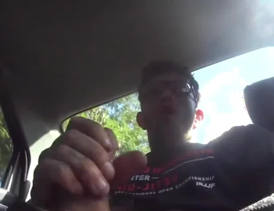 Jerking off in the Car