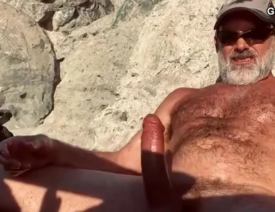 Gayhub24 - Stepdaddy Gooner Jack Off Instruction At The Beach