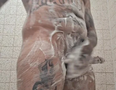 Thugged Out Mexican Jacking off in Showers