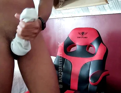 Jerking in a Sock Feel so Good.