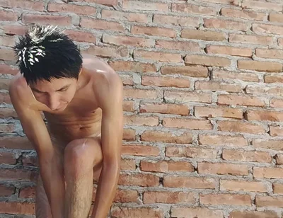 Latin Guy Bathing