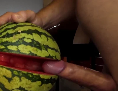 My Way of Beeing a Vegan. Fucking a Watermelon