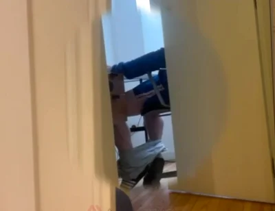 Caught My Straight Flatmate Jerking off to Porn