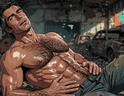 Hairy Chest Men Animation