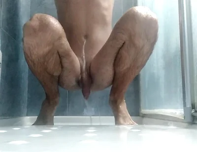 Would You Like to Cum on My Feet? Bath Them with Your Sperm Please! Sexy Feet Boy Play in the Shower