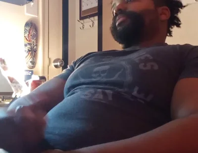 BBC Bear Cam Show Jerk and Cum