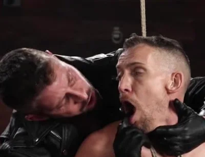 Leather master cock sucking