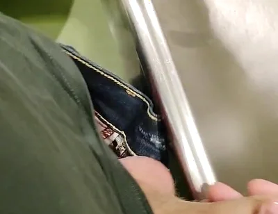 Young Skninny Boy Piss on the Train