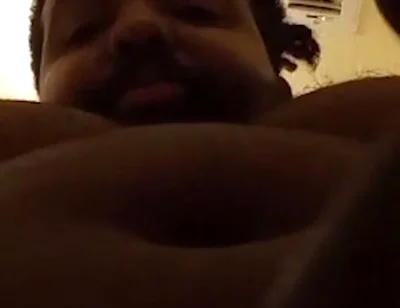 POV Facial Cumshot From Black Bear Stepdaddy
