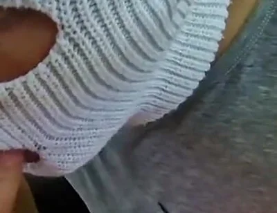 A Sissy Emo Twink Got Fucked Right on the Highway by a Guy Without a Condom, Covered in Cum