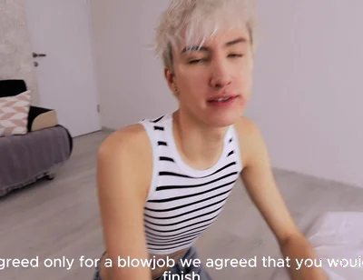 I Talked My Stepfather Into Going for a Walk, but He Fucked Me in Exchange.