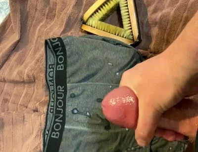 Cumming on Underwear