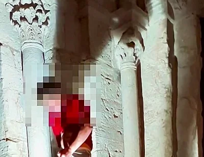 Excessive Cumshot in a Super Risky Place