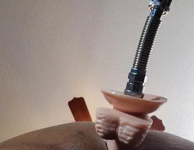 Sex Machine Fucks Me. Huge Dildo