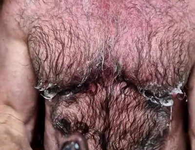 Hairy Muscle Bear Cools Down