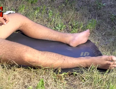 Huge Arab Alpha Brought His Big Feet, Big Cock and Balls Full to the Max
