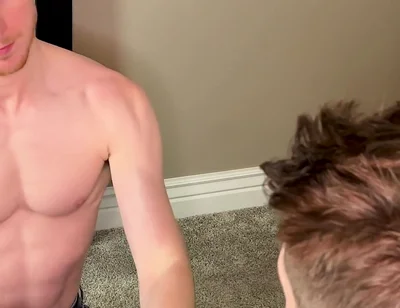 Step Brother Sucks My Dick and Swallows My Load
