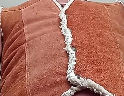 Kennie Jai Jerks in a Suede Vest