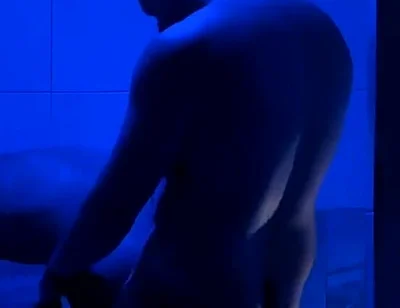 Muscle Bear Fucks Latino in Gay Sauna