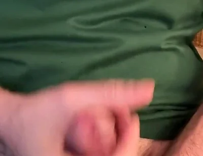 Edging My White Cock with Cum as Lube