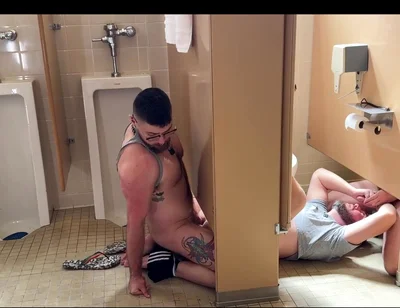 Group Fun in the Gym Bathroom