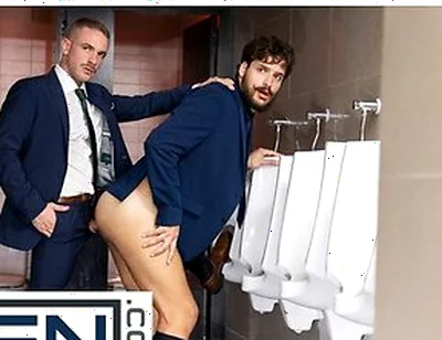 Samuel Hodecker Gets Fucked By Apolo Adrii In The Bathroom And Gets Covered In Cum