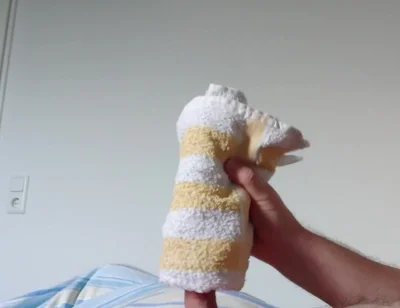 Small Cock Having Fun with the Towel