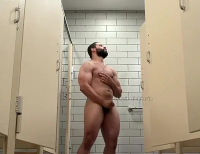 Beefy Muscle Locker Room Showers