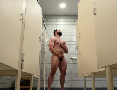 Beefy Muscle Locker Room Showers
