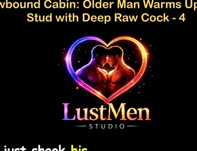 English Audio Gay Sex Story - Snowbound Cabin Older Man Warms up Young Stud with Deep Raw Cock - Part 4