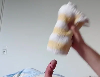 Small Cock Having Fun with the Towel