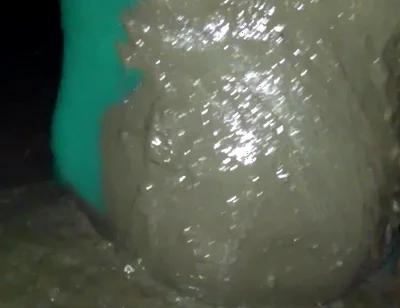 POV Pissing my nylon pantyhose leotard and mud play.