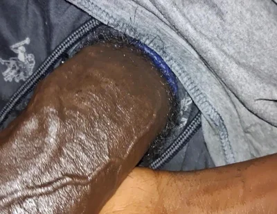 Juicy Oily Uncut BBC Stroking Slowly Close up