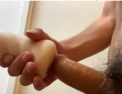 Massive Ejaculation By Squeezing The Phimosis Penis With Sexy Toy