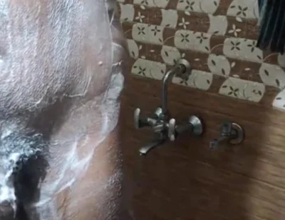 Mayank Taking Shower and Pissing