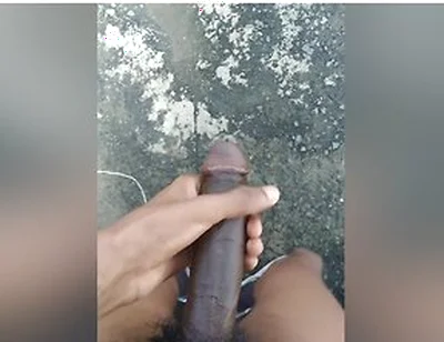 Morning Verbal Jerking Off Big Black African Dick Outside Huge Cumshot Feet
