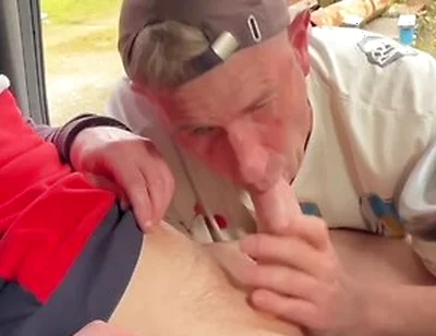 Inside A Truck At A Rest Area Spontaneous Gay Encounter