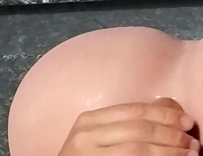 Closeup Anal Fucking Ass Doll with Uncut Natural Big Dick